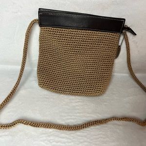 Talbots Crochet Straw Crossbody Bag